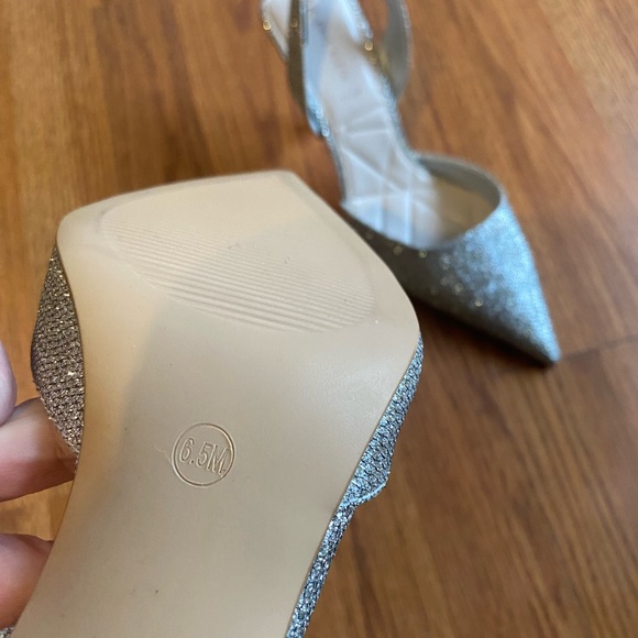 Brand new silver sling back heels - Picture 7 of 10